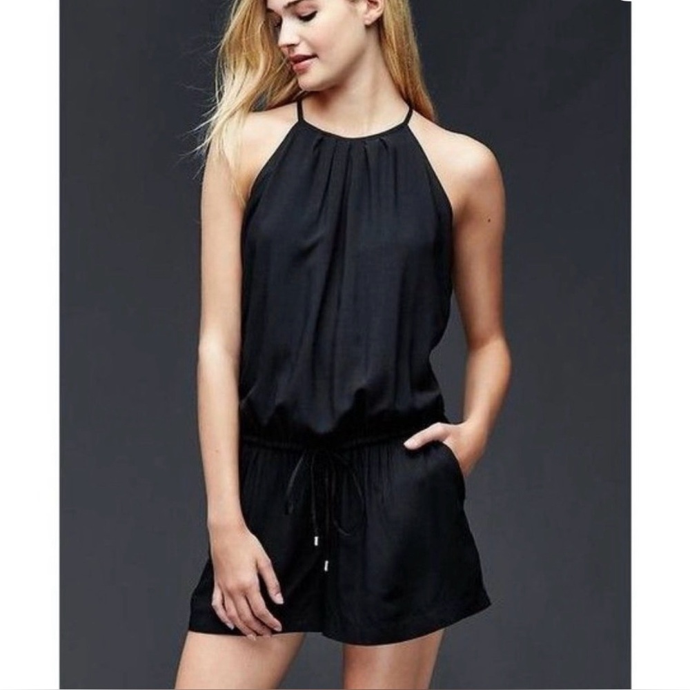 Gap Black Halter Neck Romper